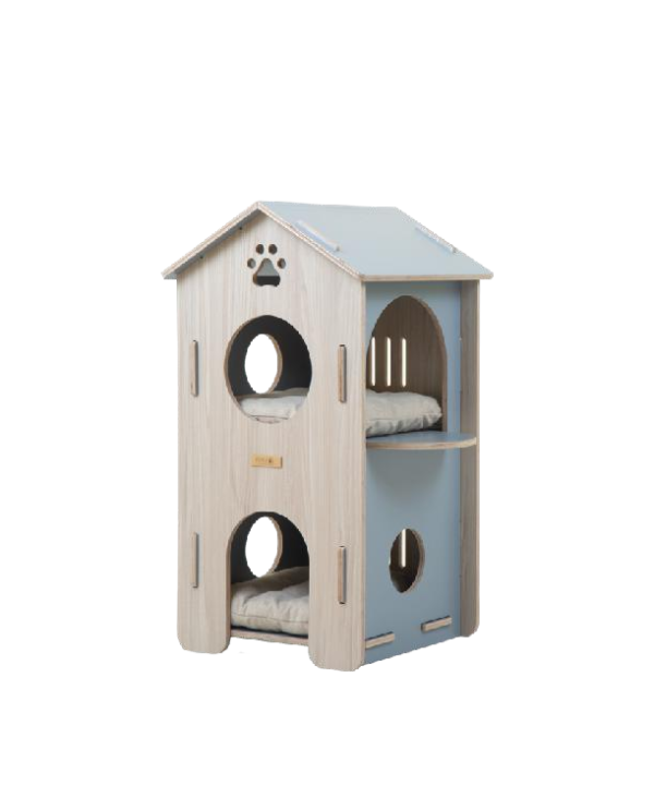 cat nest for all seasons, cat house,dog nest for all seasons, dog house,villa cattery, Windsor blue