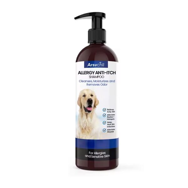 Pet product Dry Skin & Itch Relief Grooming Deep Cleaning Dog Cat Hair Shampoo